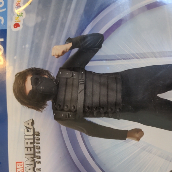 Disguise Marvel Captain America Winter Soldier S 6 Costume New - Picture 4 of 11